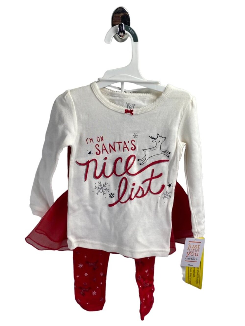 Carters Christmas 3 Piece Outfit for Kids Size 18M